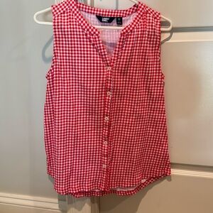 Land’s End Red Gingham Top